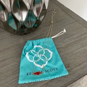 Kendra Scott Adjustable Long / Choker Necklace Red